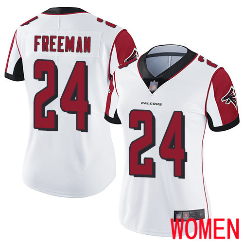 Atlanta Falcons Limited White Women Devonta Freeman Road Jersey NFL Football #24 Vapor Untouchable->youth nfl jersey->Youth Jersey